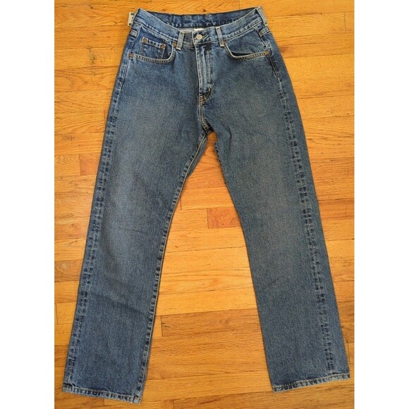 VTG Lucky Brand Womens 8/29 Jeans Blue Low Rise Boot Cut Dungarees USA Made Y2k - Picture 1 of 11